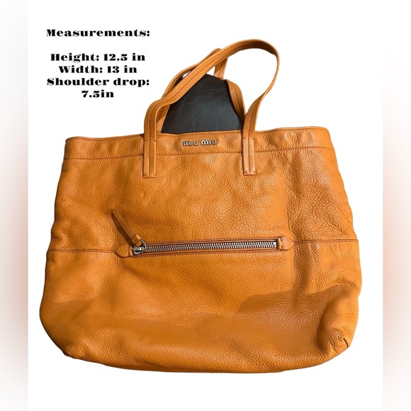 MiuMiu Orange Shoulder/Hand Bag - Picture 2 of 10